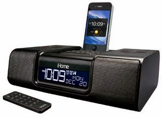 iHome iA9BZC App-Enhanced 30-Pin iPod/iPhone Alarm Clock Speaker Dock (Black)