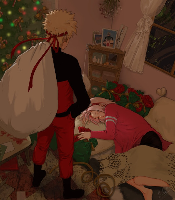 anime Santa Claus, anime Christmas, anime wallpaper