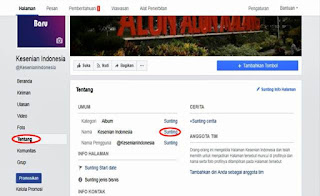 Tutorial Mengganti Nama Halaman Fanpage Facebook