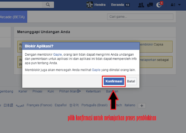 Cara Memblokir Ajakan Permintaan Permainan di Facebook