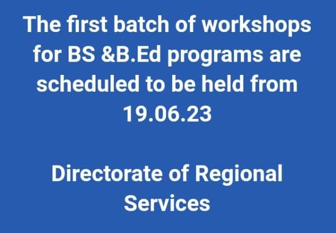 AIOU Workshop Schedule spring 2023