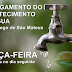 Aviso de desligamento no abastecimento de água