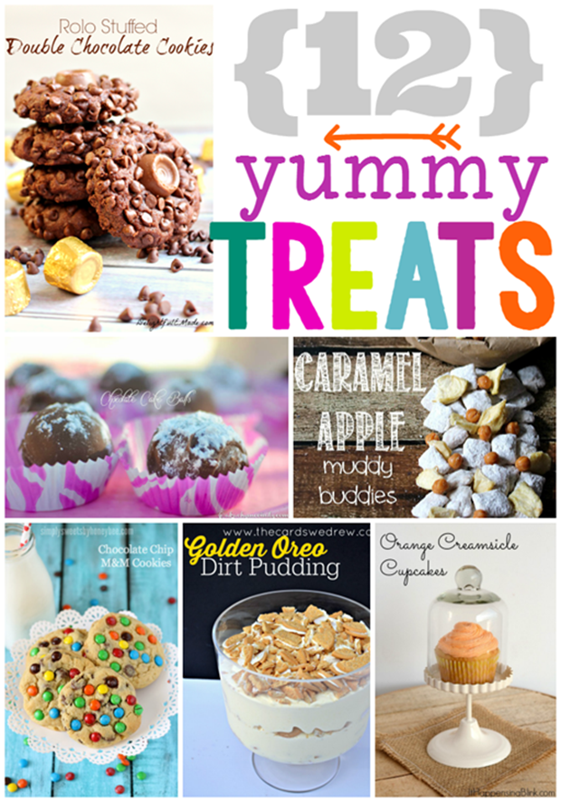 12 Yummy Treats at GingerSnapCrafts.com #desserts #yummy #linkparty #features_thumb[1]