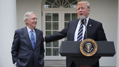 Mitch McConnell and Donald Trump