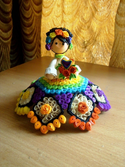 3d quilling dolls