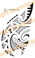 chest maori fern tattoos