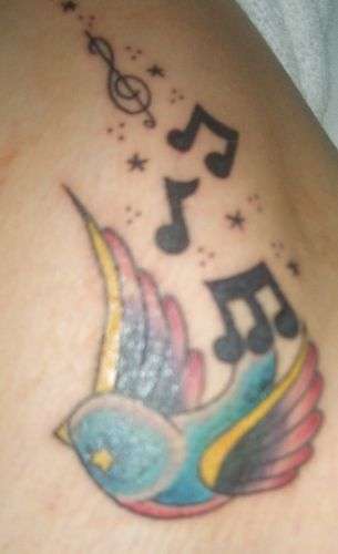music tattoos on back. dresses pics of music note tattoos. i love music tattoos.