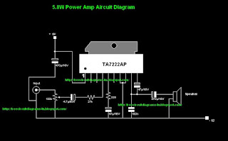 Simple 12V power AMP Circuit Using IC-TA222AP 