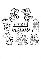 Dibujos de Super Mario Bros para colorear