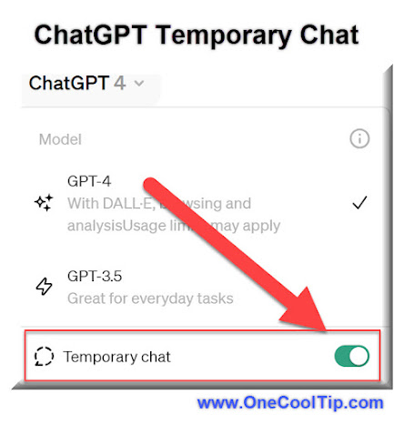 ChatGPT Temporary Chat