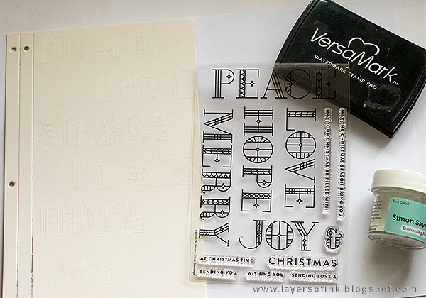 Layers of ink - Christmas Journal Tutorial by Anna-Karin with Making Spirits Bright SSS products