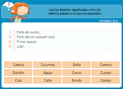 http://www.primerodecarlos.com/TERCERO_PRIMARIA/noviembre/Unidad4/actividades/lengua/polisemicas2.swf