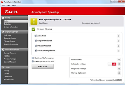 Avira System Speedup 2.0.4.810 Full Version 1