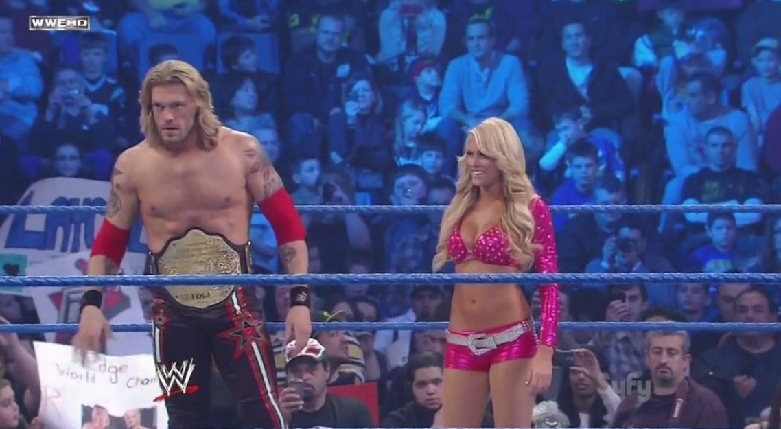  the main event saw World Heavyweight Champion Edge and Kelly Kelly 