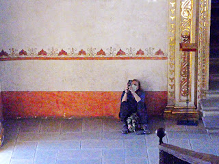 Oaxaca, Mexico - Templo de Santo Domingo de Guzmán (Leslie photographs the gilded staircase)