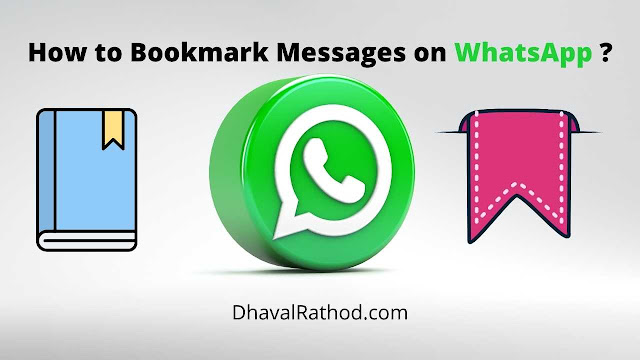 How to Bookmark Messages on WhatsApp ?