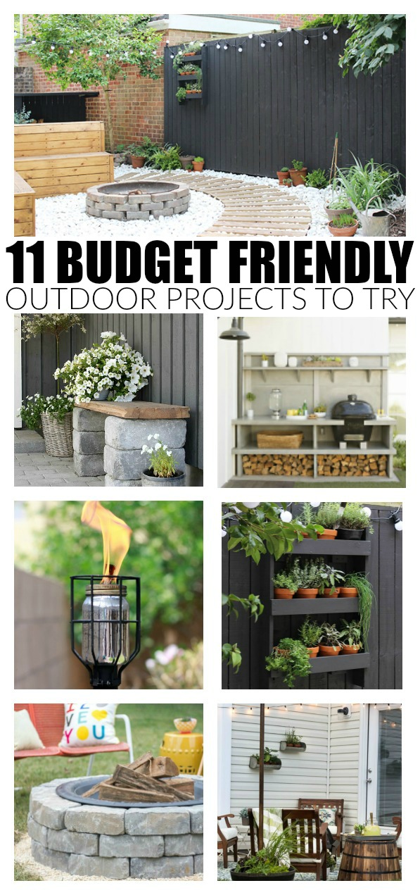 11 awesome BUDGET FRIENDLY outdoor projects to try now!