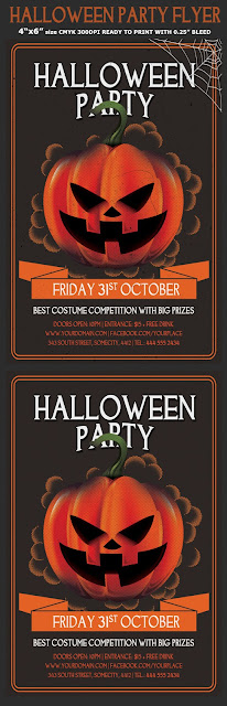  Halloween Party Psd Flyer
