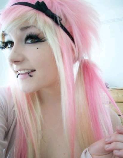 emo scene girl hairstyles. scene girl hairstyle. scene