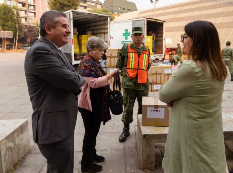 Donan productos de higiene a afectados por incendios forestales