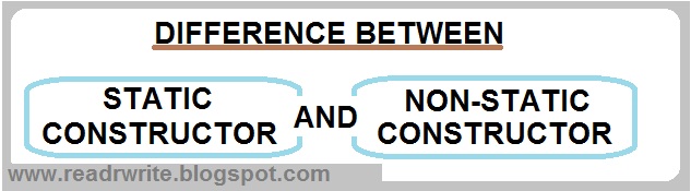 static vs non static constructor, static vs non static members, c# static constructor, c# non static constructor