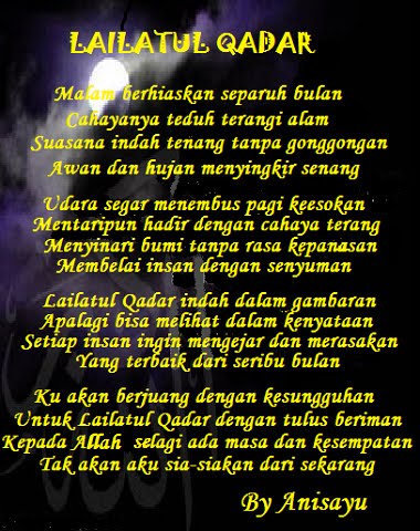 PUISI CINTA BY ANISAYU: Lailatul Qadar