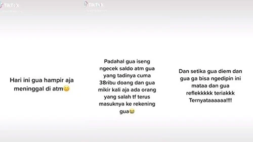 Viral Wanita Cek Saldo ATM, Syok Hampir Meninggal Pas Lihat Nominal Uang