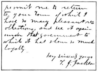 Thomas Jonathan "Stonewall" Jackson  to Anna Castleman continued 