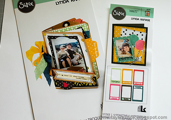 Layers of ink - Everyday Mini Book Sizzix Tutorial by Anna-Karin with dies by Lynda Kanase.