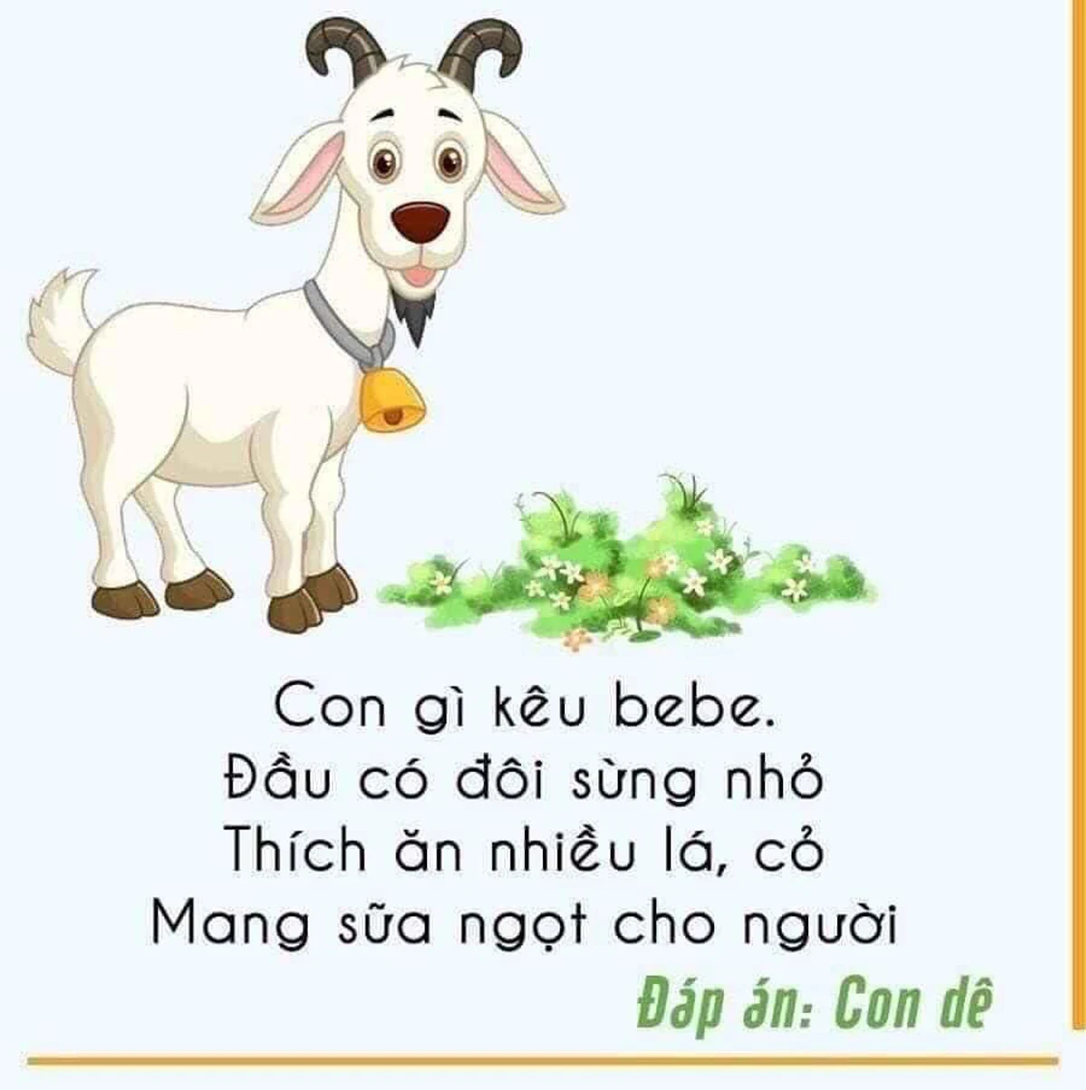 Đáp án con dê