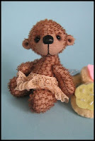 miniature bear, mohair bear, bearsbytracey, little bear, collectable bear