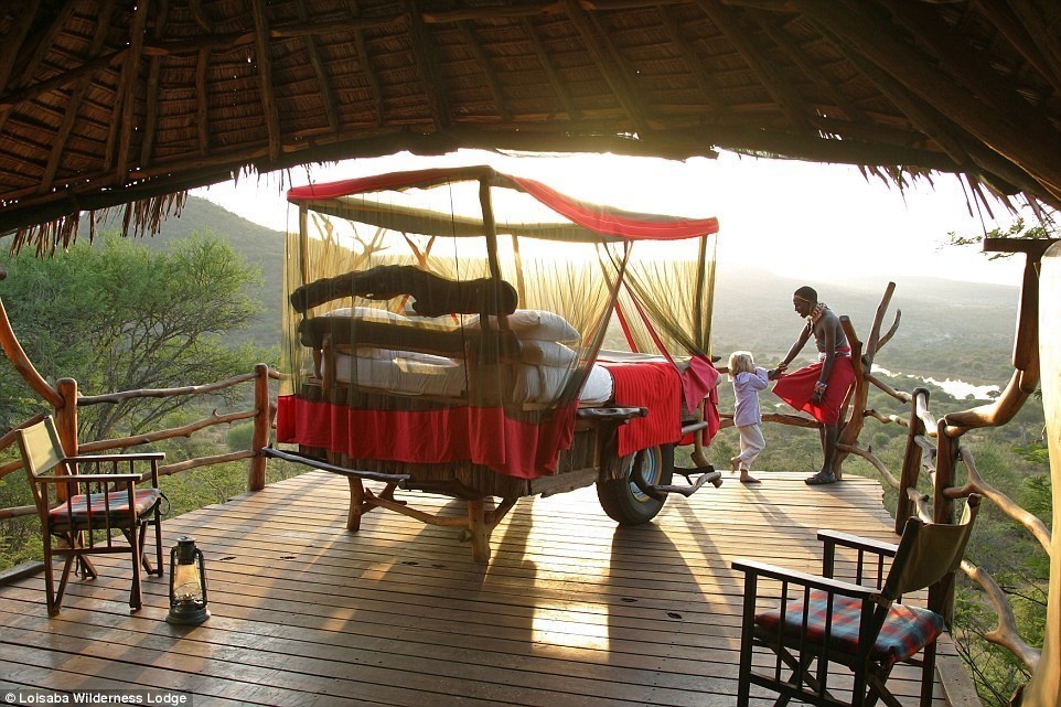 Loisaba Wilderness Lodge, Kenya - 15 Incredible Hotel Rooms Where You Can Sleep Under The Stars.