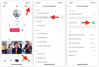 Cara Private Akun TikTok supaya lebih aman