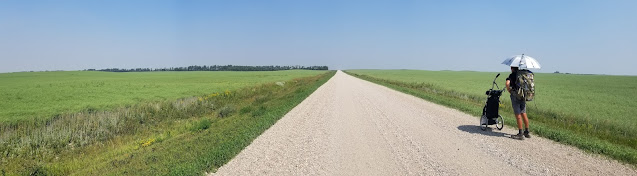 Sean Morton on Trans Canada Trail northern Manitoba.