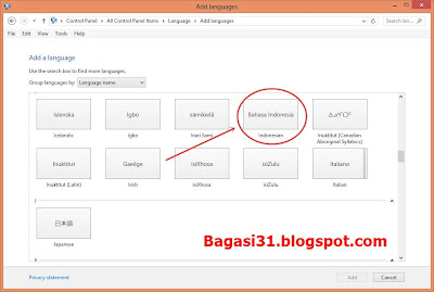 Cara Ganti Bahasa di windows 8 menjadi bahasa indonesia