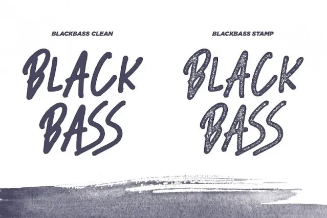 Black Bass Display Font