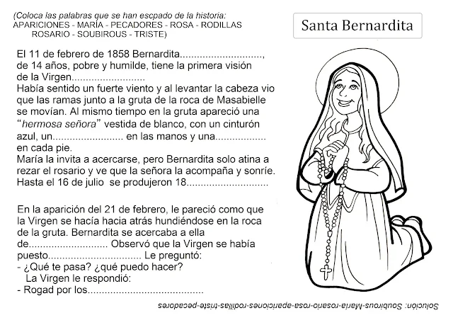 Resultado de imagen para Santa Bernardita en comic