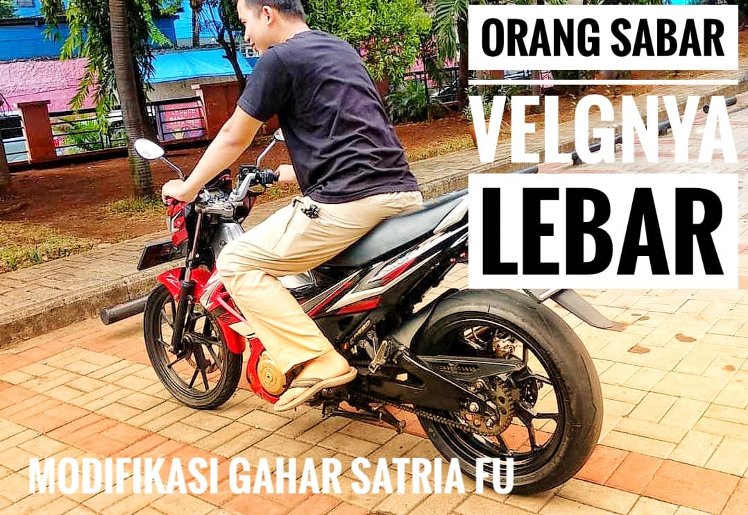 Kasarunkcom SATRIA FU Motor Cungkring Dijejelin Ban Guede