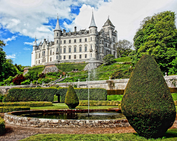 castle garden, castle gardens