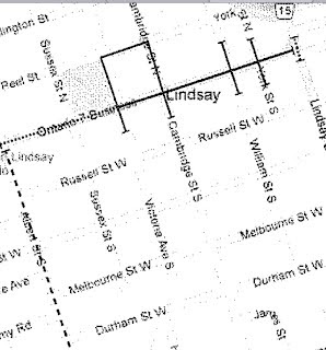 map Lindsay LipDub Road Closures