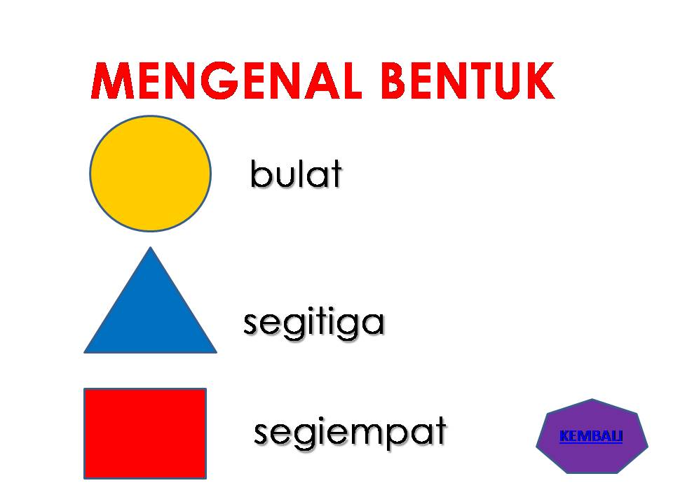 Pendidikan khas Bahasa Melayu MENGENAL BENTUK 