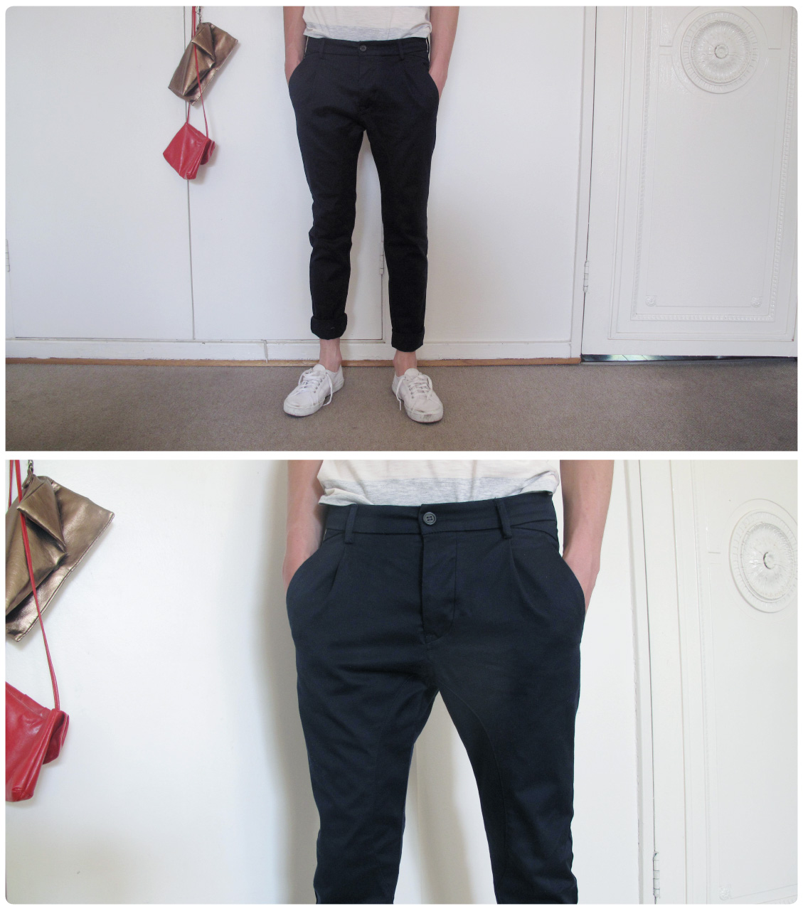 Men's slim-fit cargos from Zara via here