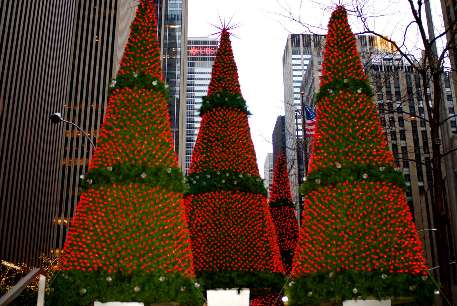 NYC  NYC Christmas  Holiday  Decorations  on Sixth Avenue