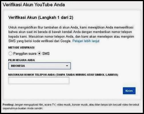 Cara Upload Video Di Youtube Durasi Lebih dari 15 Menit