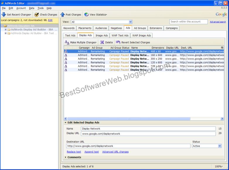 Google AdWords Editor Download Free for Win