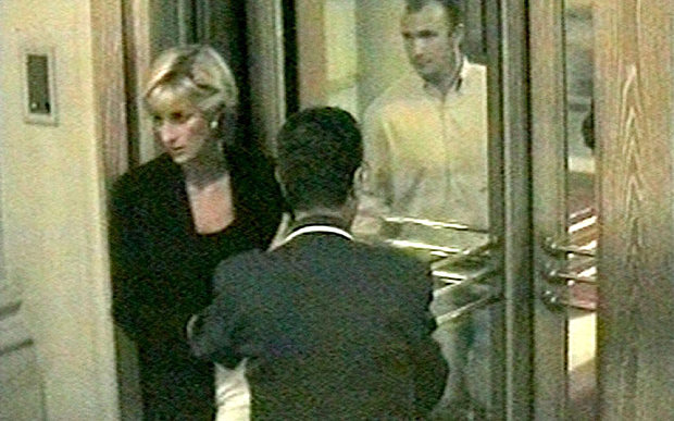 CCTV footage of Princess Diana leaving the Ritz hotel in Paris on the ...