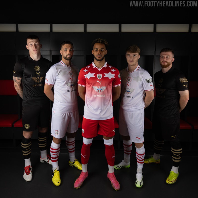 Barnsley 2023-24 Puma Home, Away and Third Kits - Football Shirt