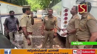 സ്വകാര്യ ടൂറിസ്റ്റ് ബസ് സര്‍വീസ് സെന്ററുകളില്‍ മോട്ടോര്‍ വാഹന വകുപ്പ് മിന്നല്‍ പരിശോധന