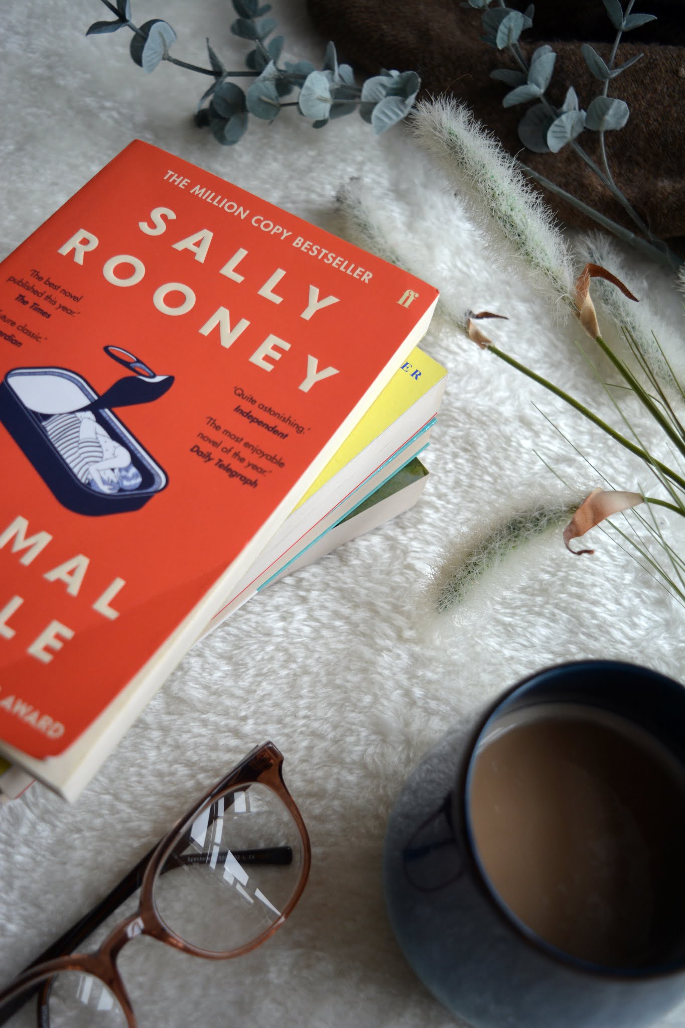 picture of normal people by Sally Rooney with red cover