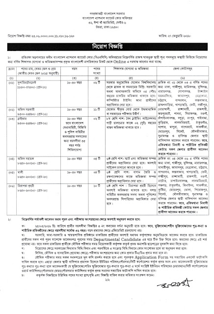 Bangladesh National Cadet Corps (BNCC) Recruitment Circular || বাংলাদেশ জাতীয় ক্যাডেট কর্পস (বিএনসিসি) নিয়োগ বিজ্ঞপ্তি